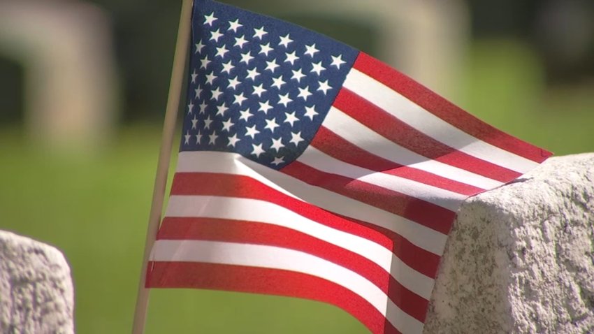 Generic American Flag Generic Grave