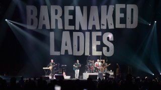 The band Barenaked Labies on stage