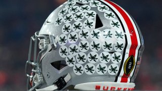 An Ohio State Football Helmet