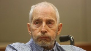 In this file photo, New York real estate scion Robert Durst appears in the Los Angeles Superior Court Airport Branch for a pre-trial motions hearing involving witnesses that are expected to testify before the trial January 6, 2017.