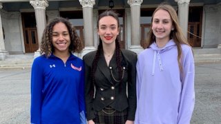 Three girls who filed a lawsuit about transgender sports in Connecticut