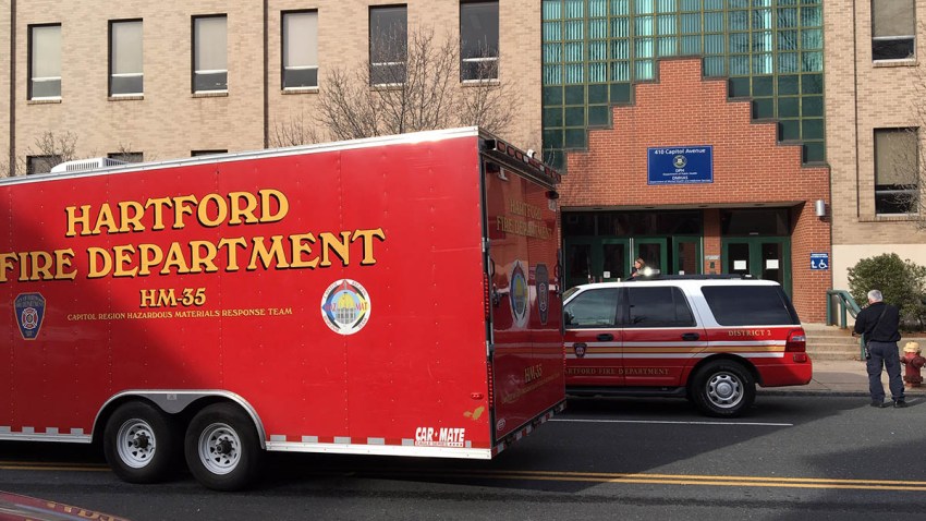 Hazmat at state office building in Hartford