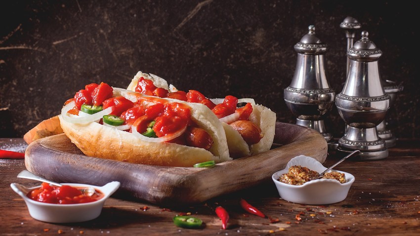 Homemade hot dogs