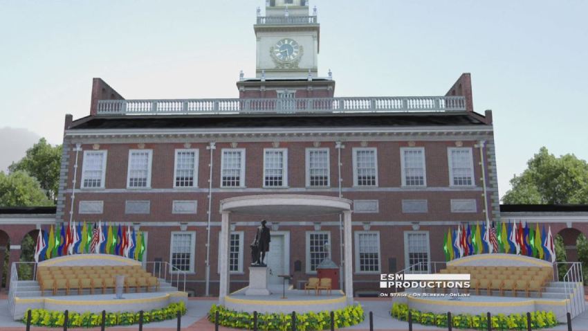 Independence Hall Pope