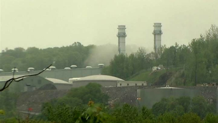 Outside the Kleen Energy  Plant in Middlwtown