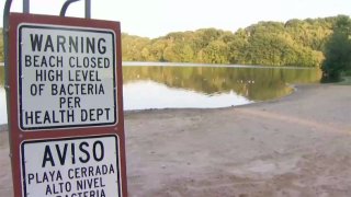 Lakewood Beach in Waterbury