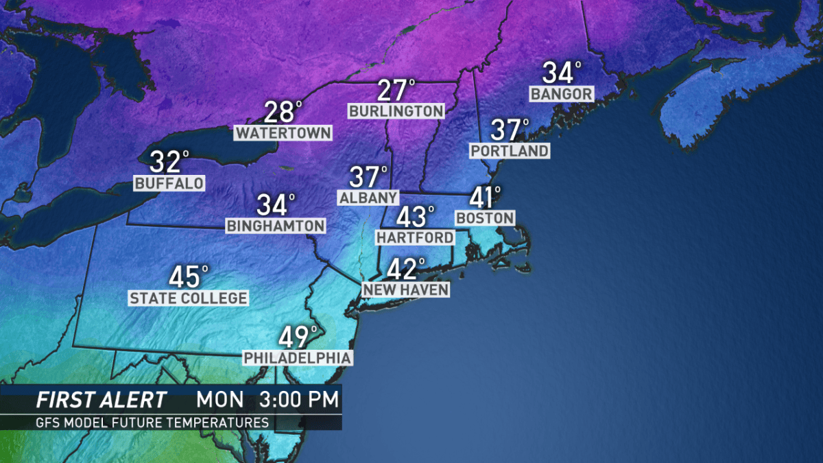 Mild Temperatures to Start the Week – NBC Connecticut
