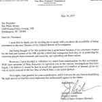 Lieberman letter