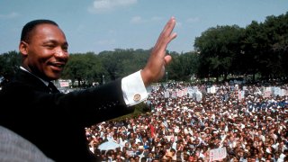 Dr. Martin Luther King Jr. giving his I Have a Dream speech