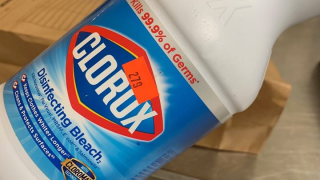 Naugatuck police are trying to determine where this bottle of bleach was sold as part of an arson investigation.