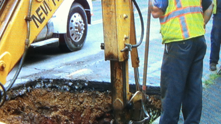 Naugatuck water main break