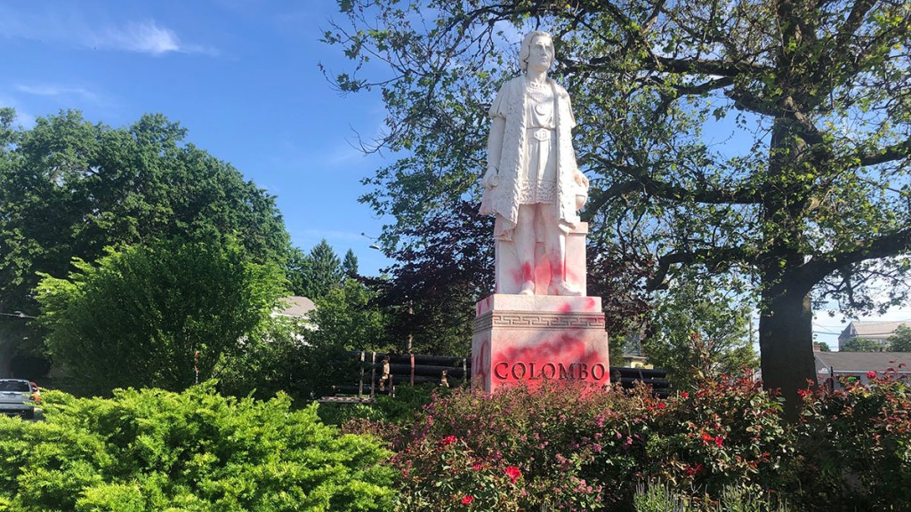 Christopher Columbus Statue in New London Taken Down - NBC ...