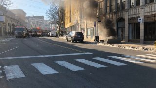 Smoke on North Main Street in Norwalk