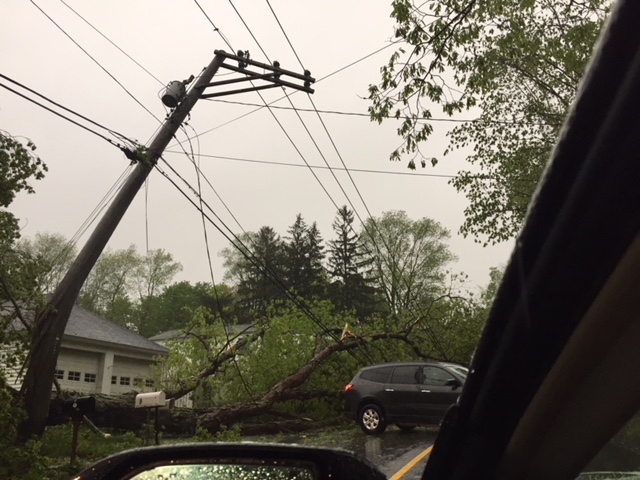 Beverly Stebbins shares this photo of damage in Oxford