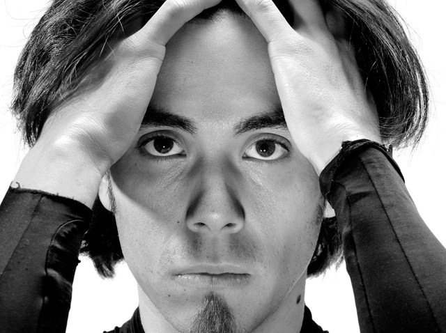 PHI apolo anton ohno black and white shot
