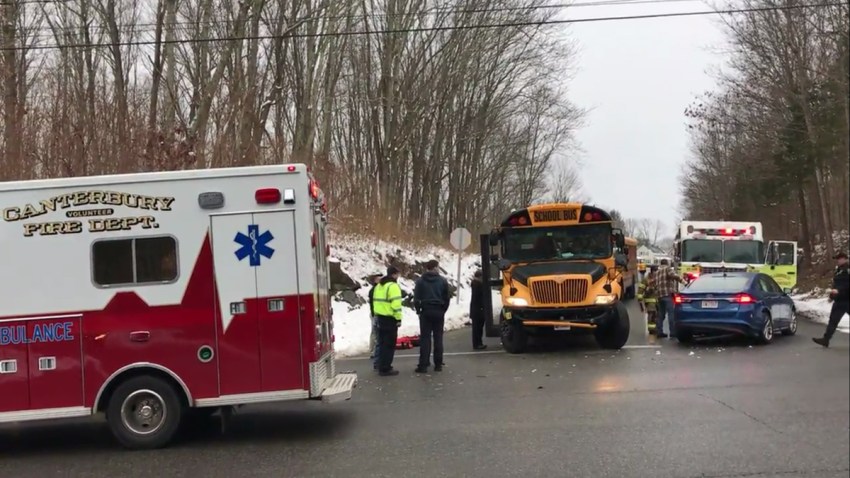 Minor Injuries Reported After Plainfield Bus Crash Nbc Connecticut