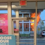 Photo of fire from Dunkin Donuts crop