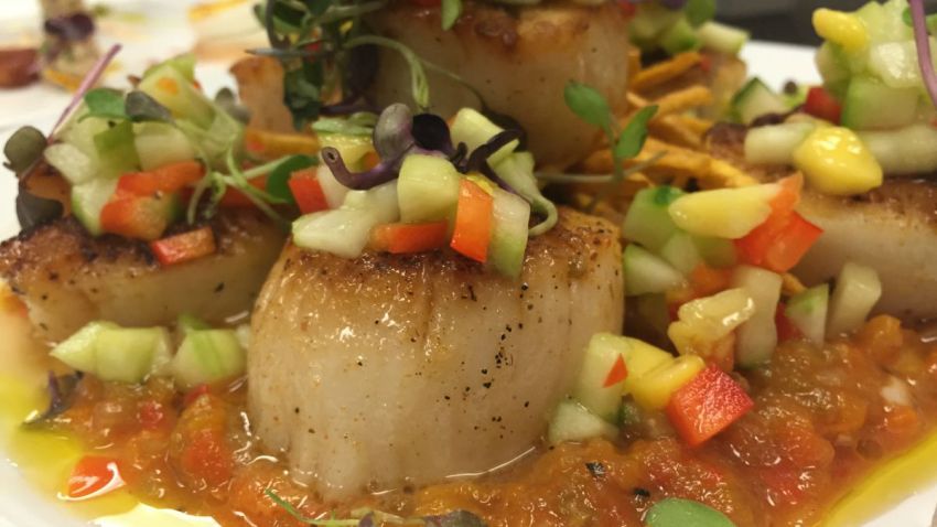 Playa Blackened Scallops