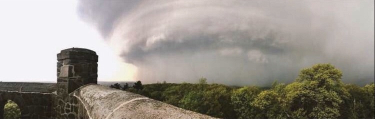 Viewer Jordan took this photo over Sleeping Giant in Hamden