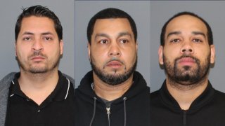 Shelton police booking photos of Saul Salazar, James Wadsworth Senior and and James Wadsworth Junionr