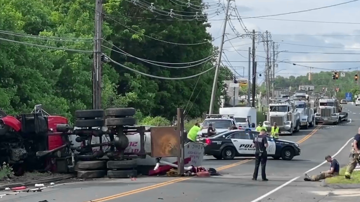 1 Seriously Injured After Water Tanker, PickUp Truck Collide HeadOn in Waterbury NBC Connecticut