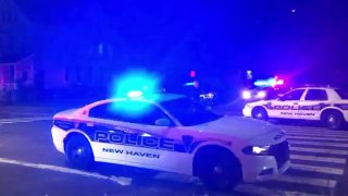 Police respond to scene of a shooting in New Haven