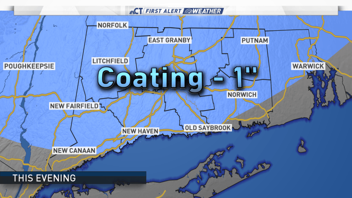 A Round of Snow Possible This Evening – NBC Connecticut