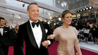Tom Hanks and Rita Wilson attend the 92nd Annual Academy Awards at Hollywood and Highland on February 9, 2020, in Hollywood, California.