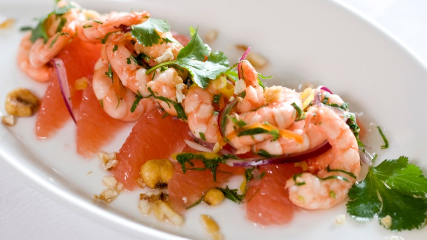 Taste Gastropub shrimp ceviche w grapefruit