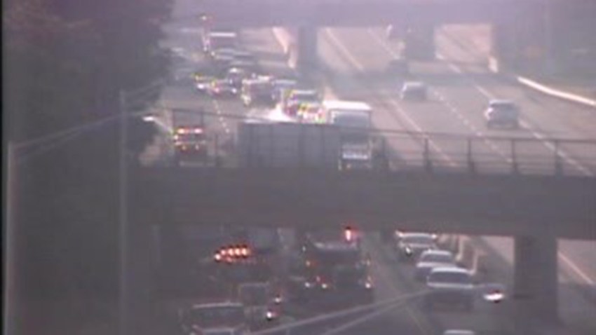 Tractor-trailers collided on interstate 95 in Madison