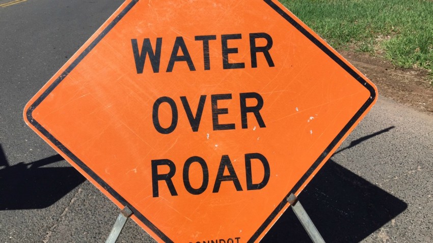 Water over road in portland 1200
