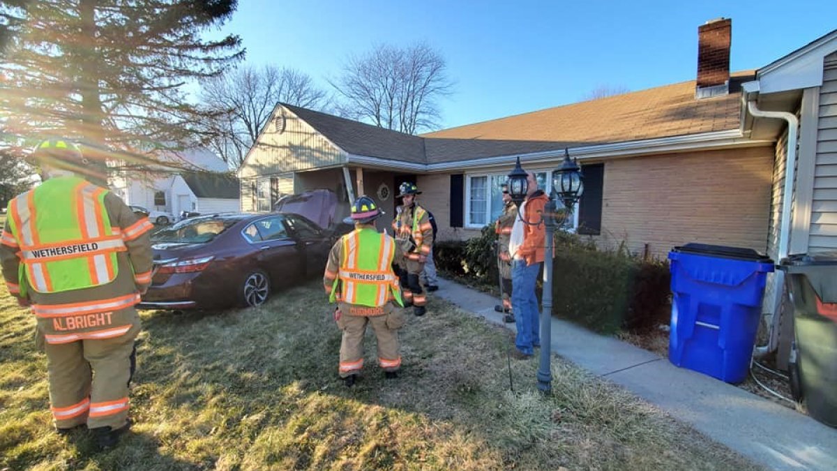 1 Taken to the Hospital After Car Crashes into House in Wethersfield ...
