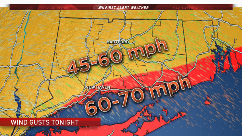Wind Gusts Sunday Night