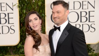 In this Jan. 13, 2013, file photo, actress Megan Fox and actor Brian Austin Green arrive at the 70th Annual Golden Globe Awards held at The Beverly Hilton Hotel in Beverly Hills, California.