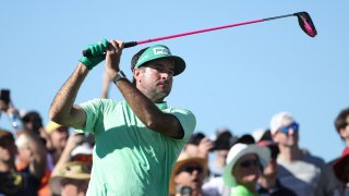 SCOTTSDALE, ARIZONA – FEBRUARY 01: Bubba Watson plays his shot from the 15th tee during the third round of the Waste Management Phoenix Open at TPC Scottsdale on February 01, 2020 in Scottsdale, Arizona. (Photo by Christian Petersen/Getty Images)