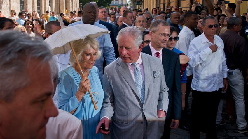 APTOPIX Cuba Britain Royals