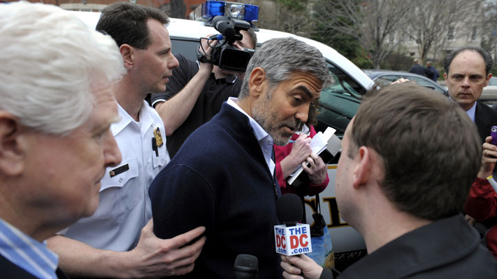 Clooney Sudan Embassy Protest