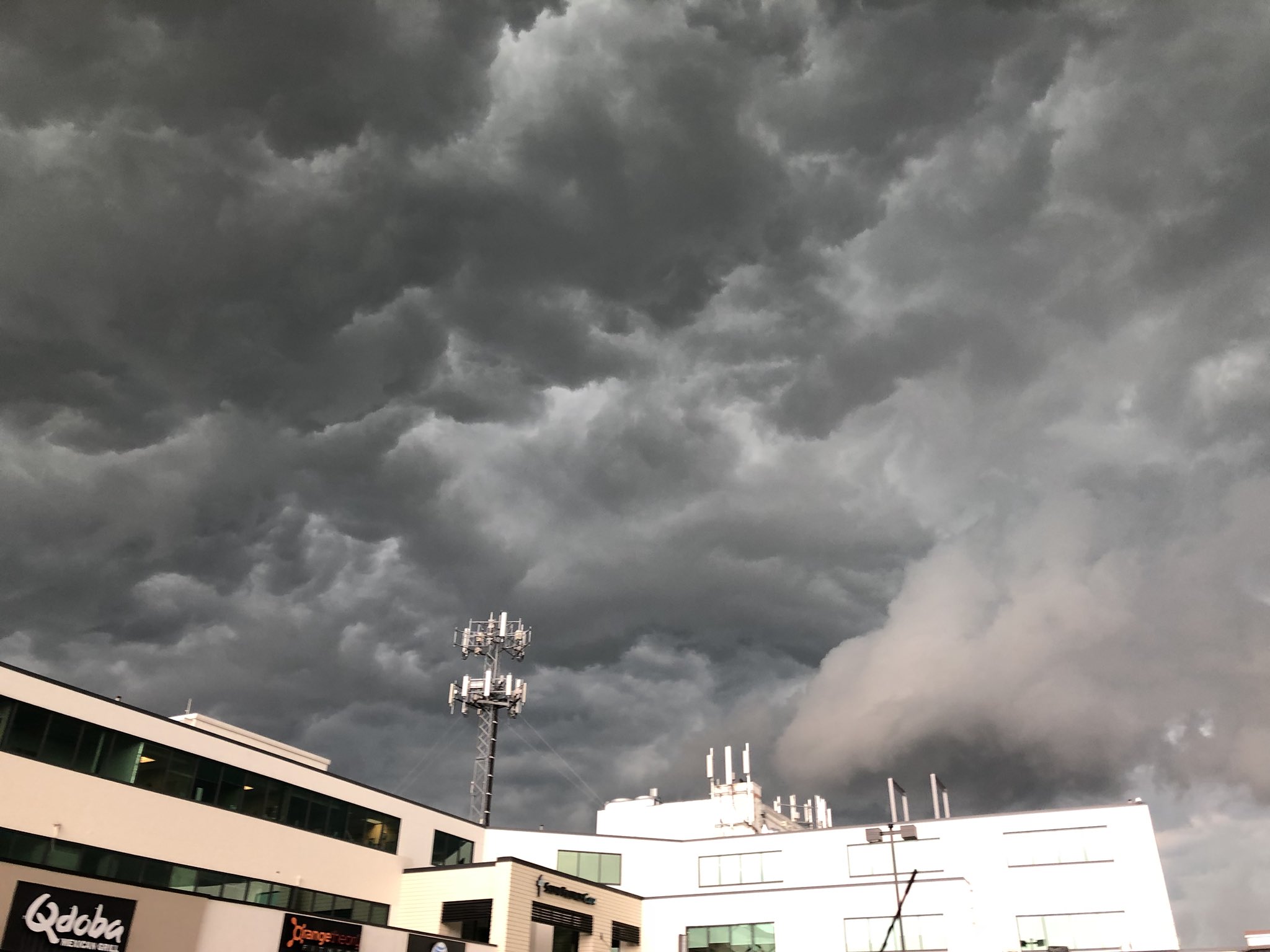Hanna Mordoh took this photo of ominous clouds over West Hartford