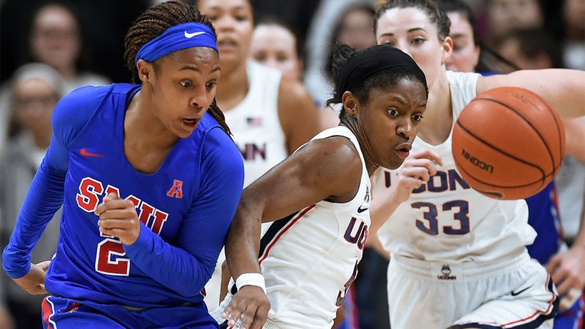 APTOPIX SMU UConn Basketball