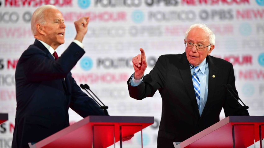 Joe Biden y Bernie Sanders