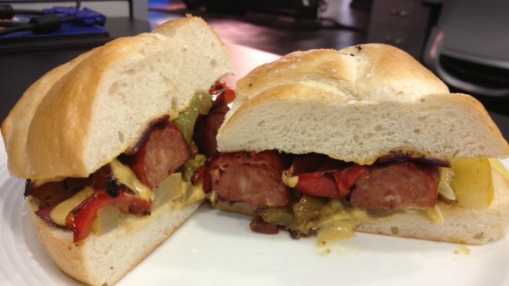 grilled kielbasa