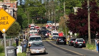 Hamilton Street in Hartford is closed after a person threatened first responders during a well-being check.
