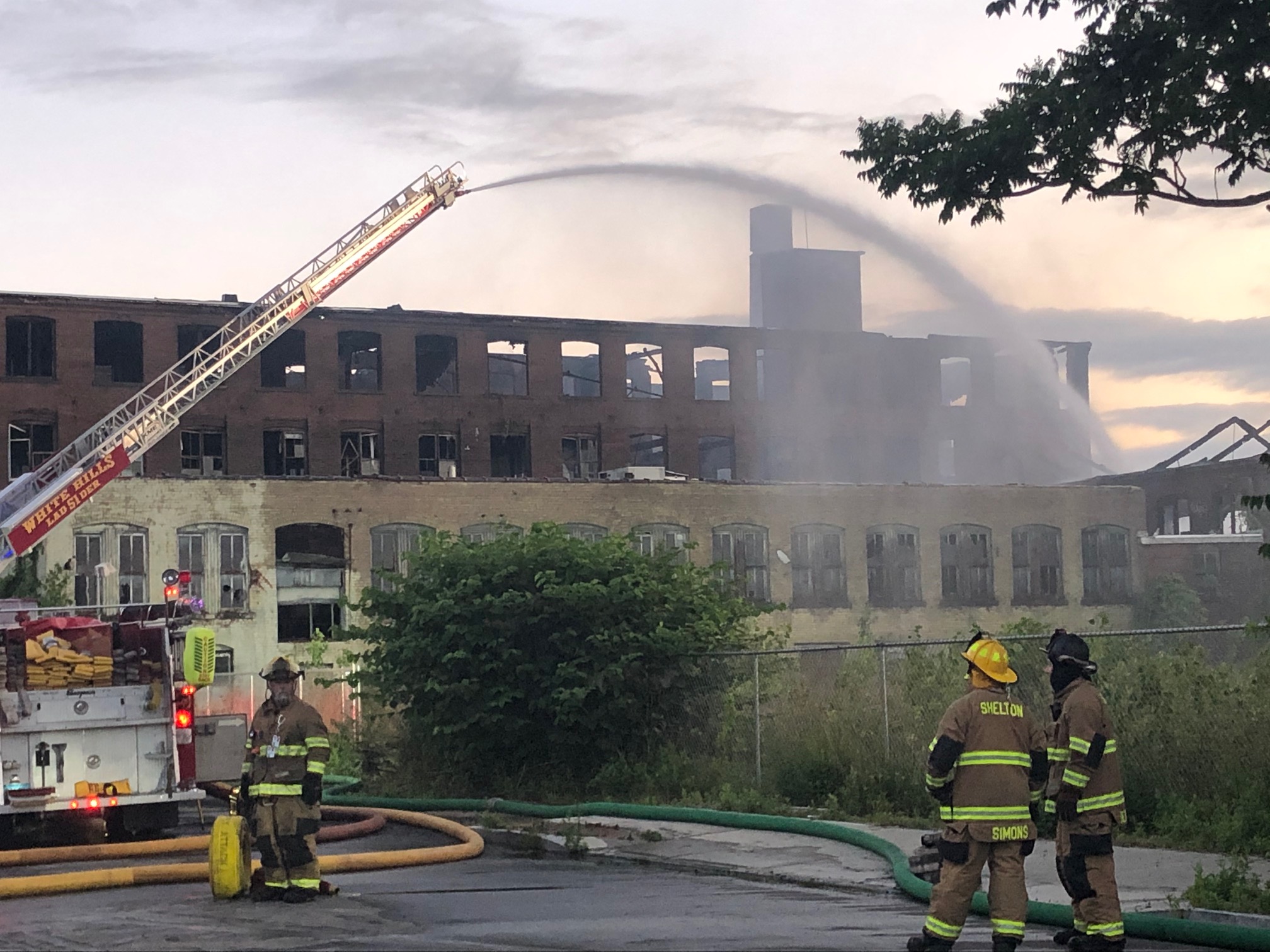 Fire crews battle blaze at Summerfield Gardens in Shelton