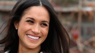 In this Nov. 27, 2017, file photo, Meghan Markle during an official photocall to announce the engagement of Prince Harry and actress Meghan Markle at The Sunken Gardens at Kensington Palace in London, England.