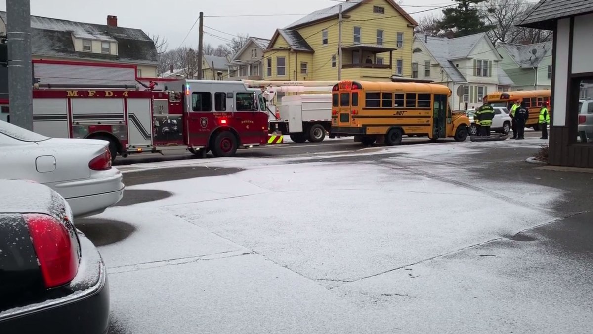 School Bus Involved in Crash in Meriden Police NBC Connecticut