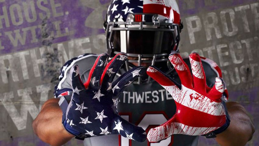 northwestern uniforms wounded warrior