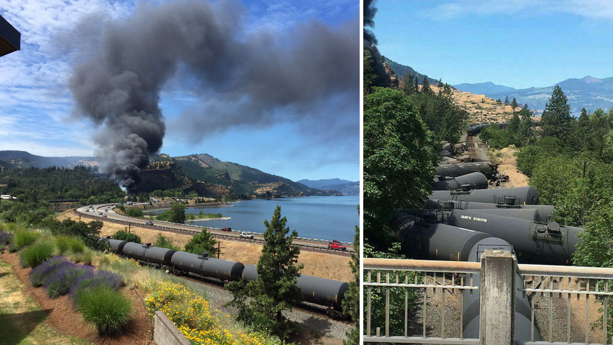 Oregon Train Derailment Spills Oil, Sparks Fire NBC Connecticut