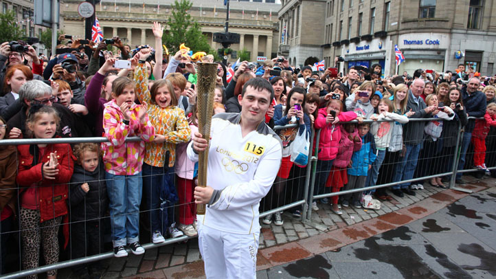 Britain London 2012 Olympics Torch