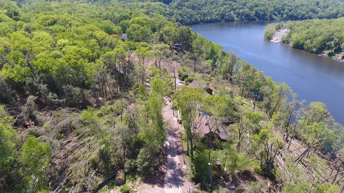 DroneRanger footage of storm damage in Newtown, Connecticut in May 2018.