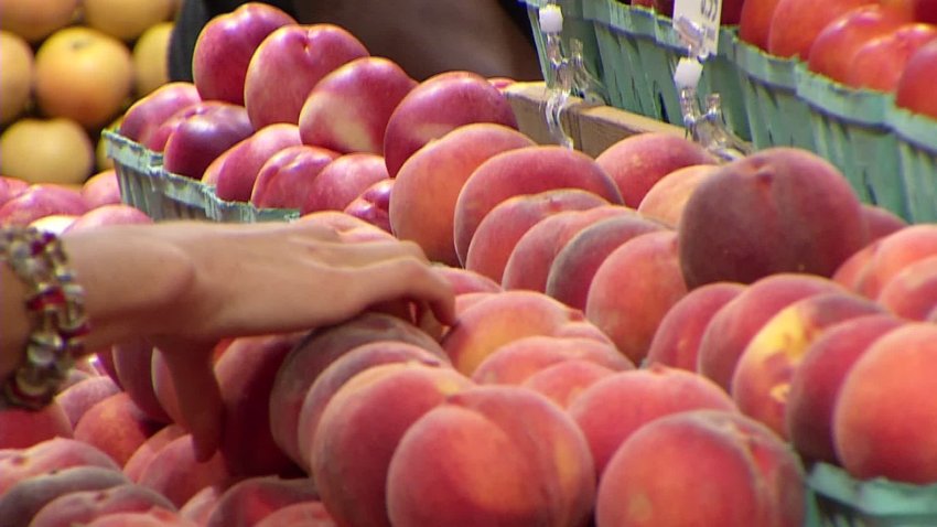 peach grocery shopping